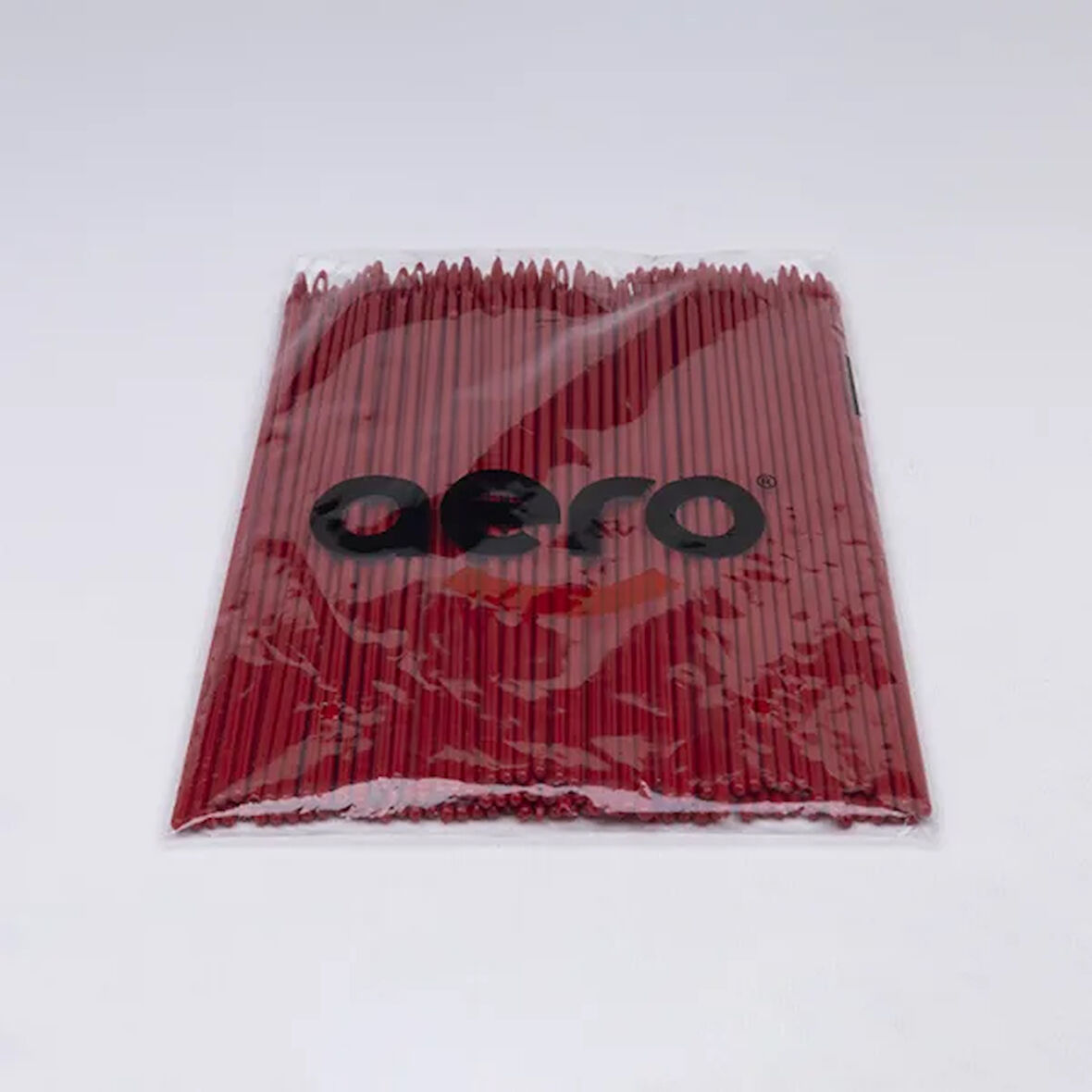 Aero Çuvaldız Plastik Dar Delik Uzun 24 cm (100 Adet) Kırmızı