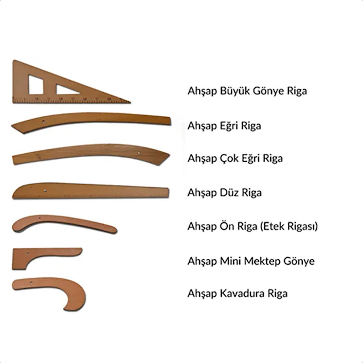 Riga Takımı Ahşap (7 Parça)