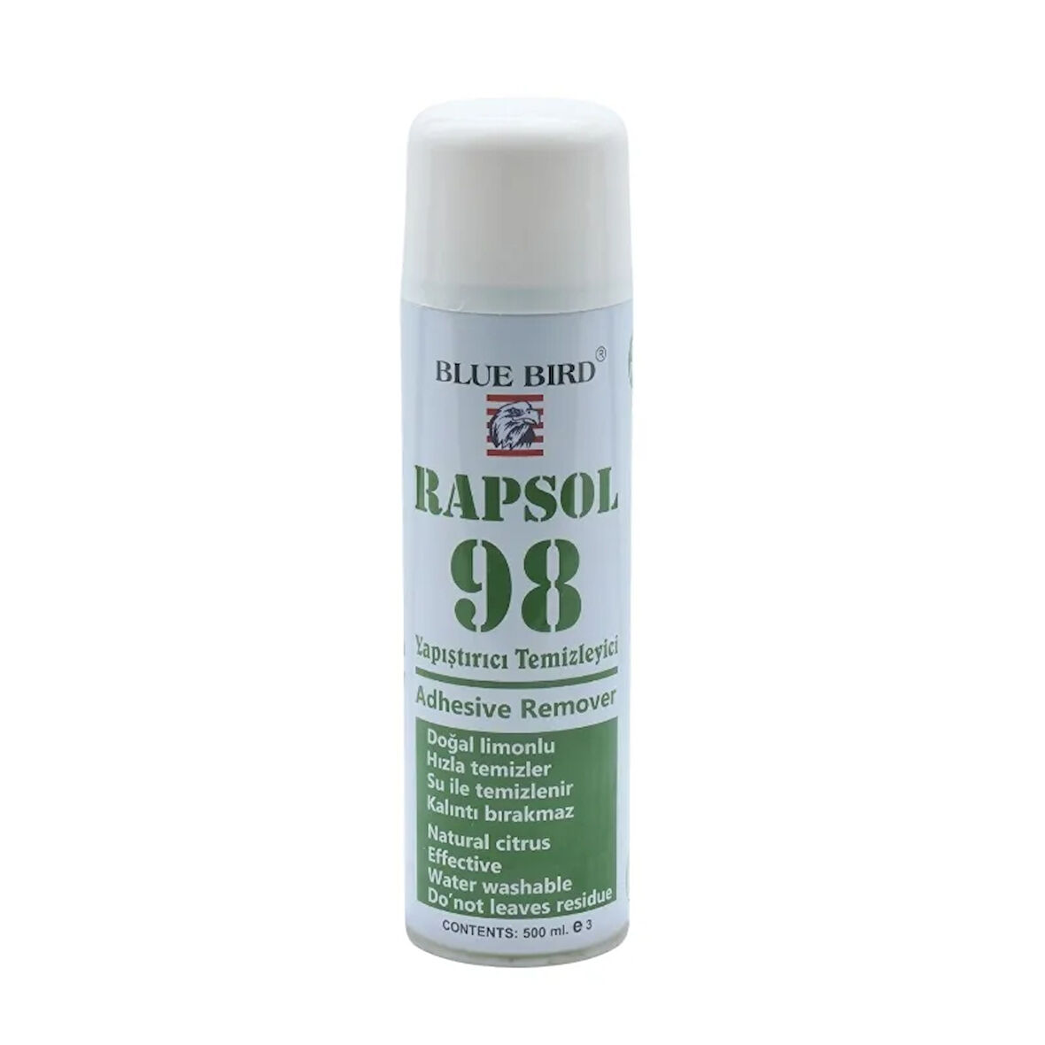 Bluebird Rapsol 98 Yapıştırıcı Temizleyici Sprey (500 ml.)