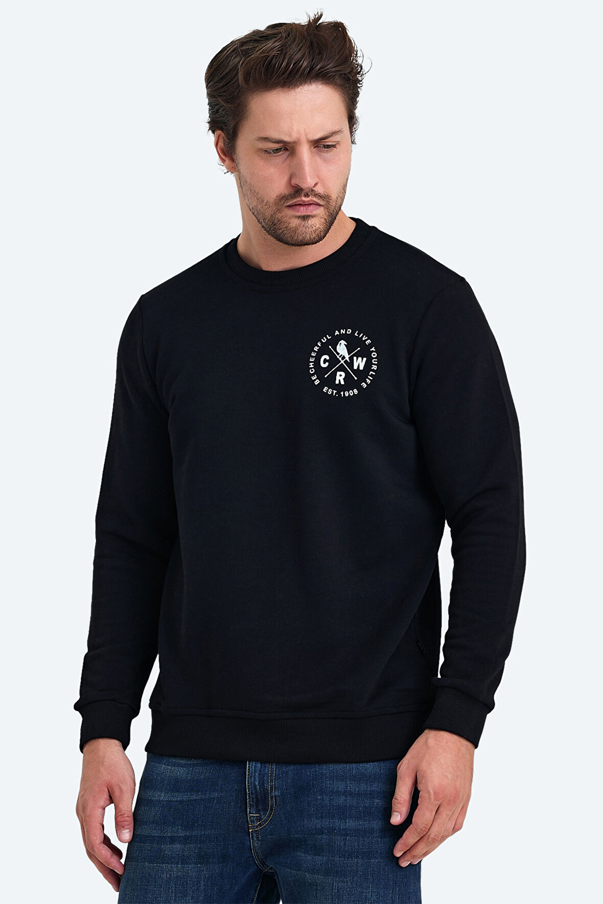 The Crow LIFE Erkek Sweatshirt Siyah