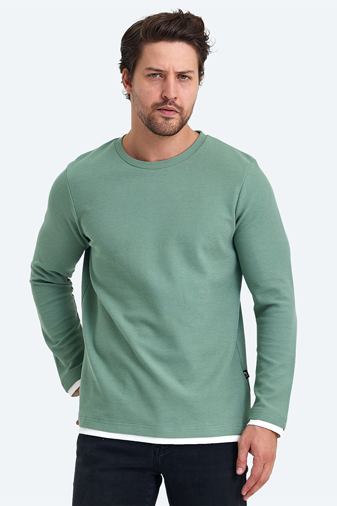 The Crow BRUCE WILLIS Erkek  Haki Sweatshirt