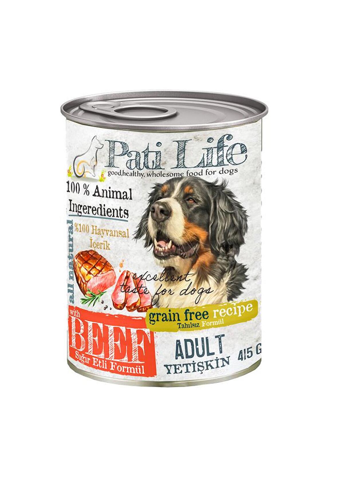 Pati Life Biftekli Köpek Konservesi 415 Gr