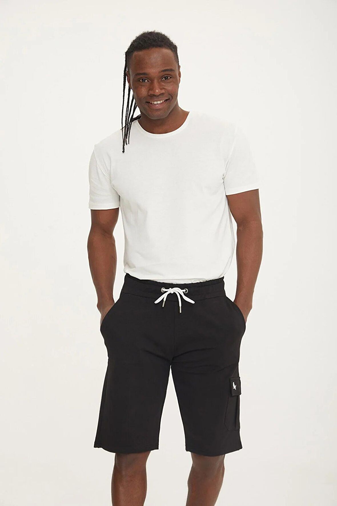 The Crow CASH CARGO SWEATSHORT SİYAH Erkek Şort