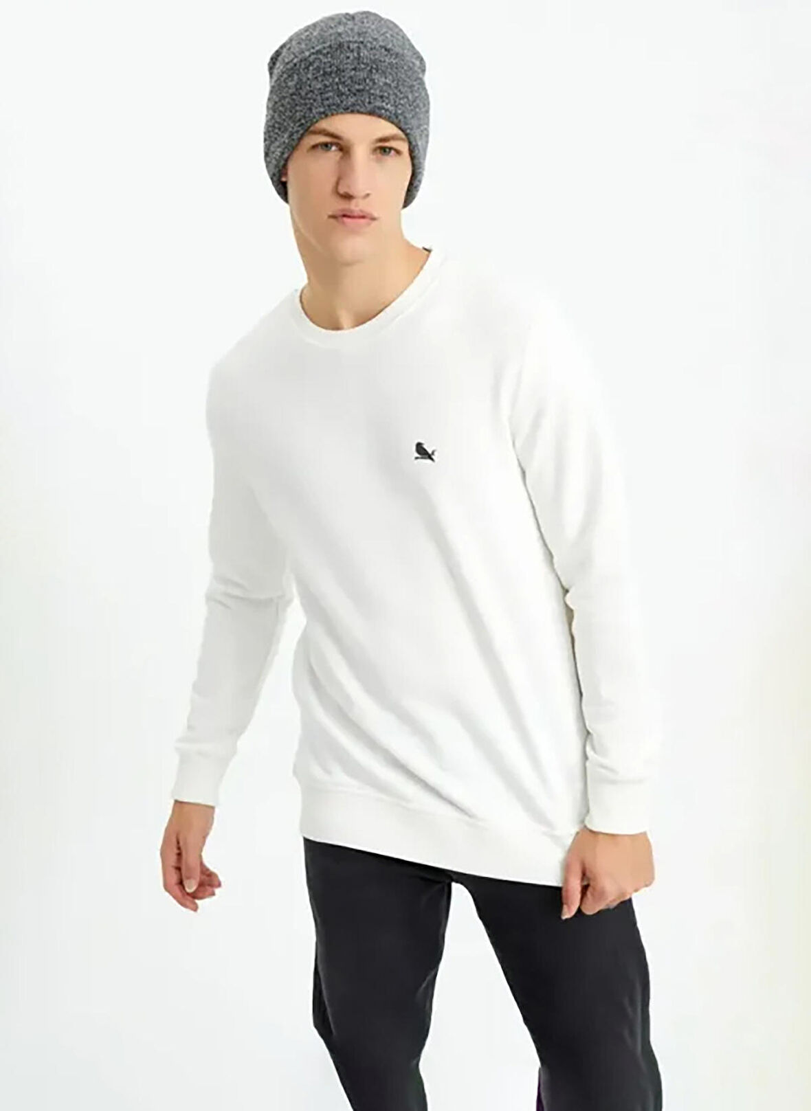 The Crow VENOM Erkek  Ekru Sweatshirt