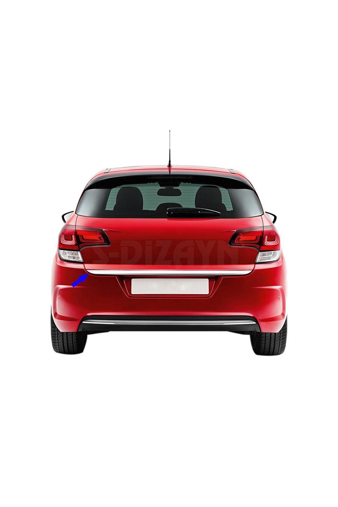 Citroen C4 Hb Krom Bagaj Alt Çıtası 2010-2017