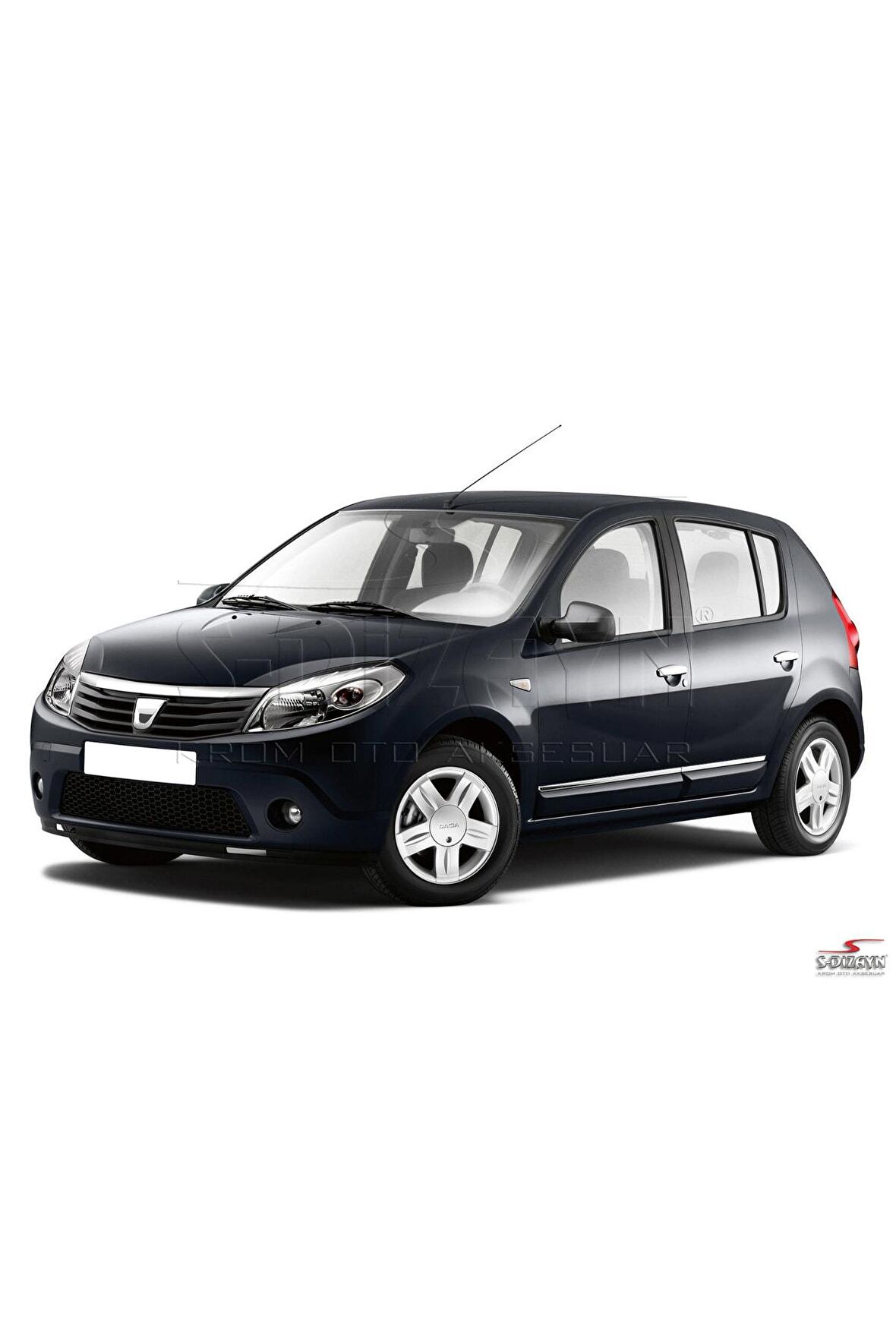 S-dizayn Dacia Sandero Kapı Koruma Çıtası Krom 2008-2013