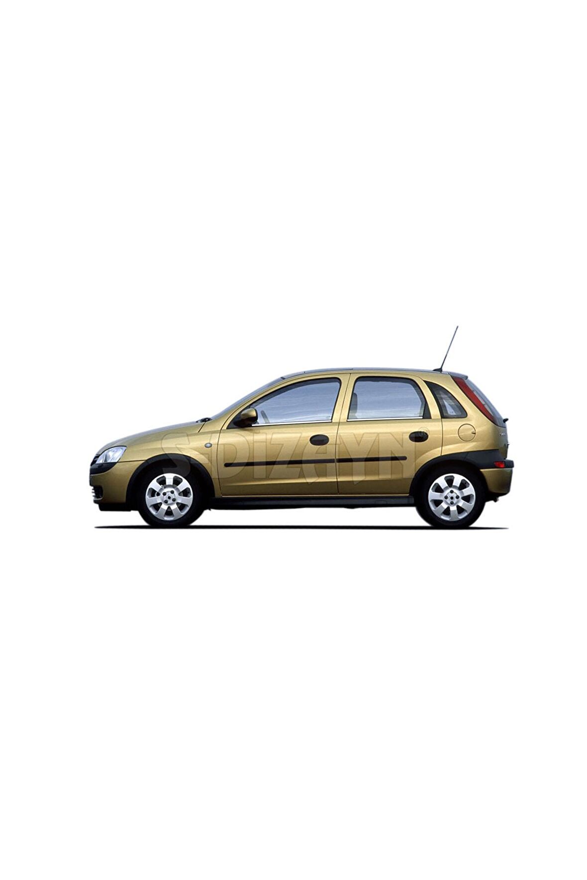 Opel Corsa C Krom Cam Çıtası 4 Prç 2000-2006 Uyumlu
