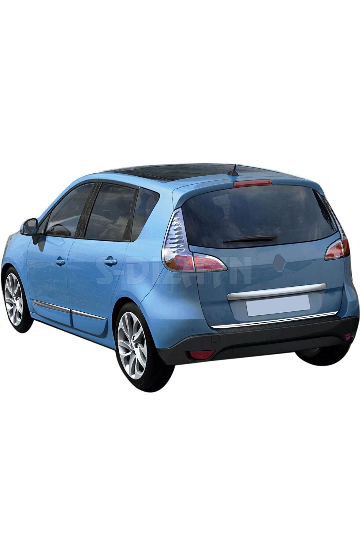 Renault Scenic 3 Krom Bagaj Alt Çıtası 2009 Üzeri Uyumlu