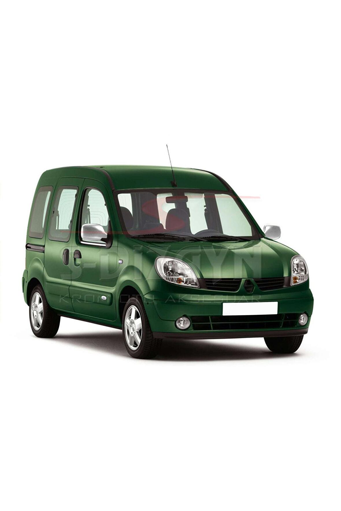 Renault Kangoo Ayna Kapağı 2 Prç. Abs. Krom 2004-2007 Uyumlu