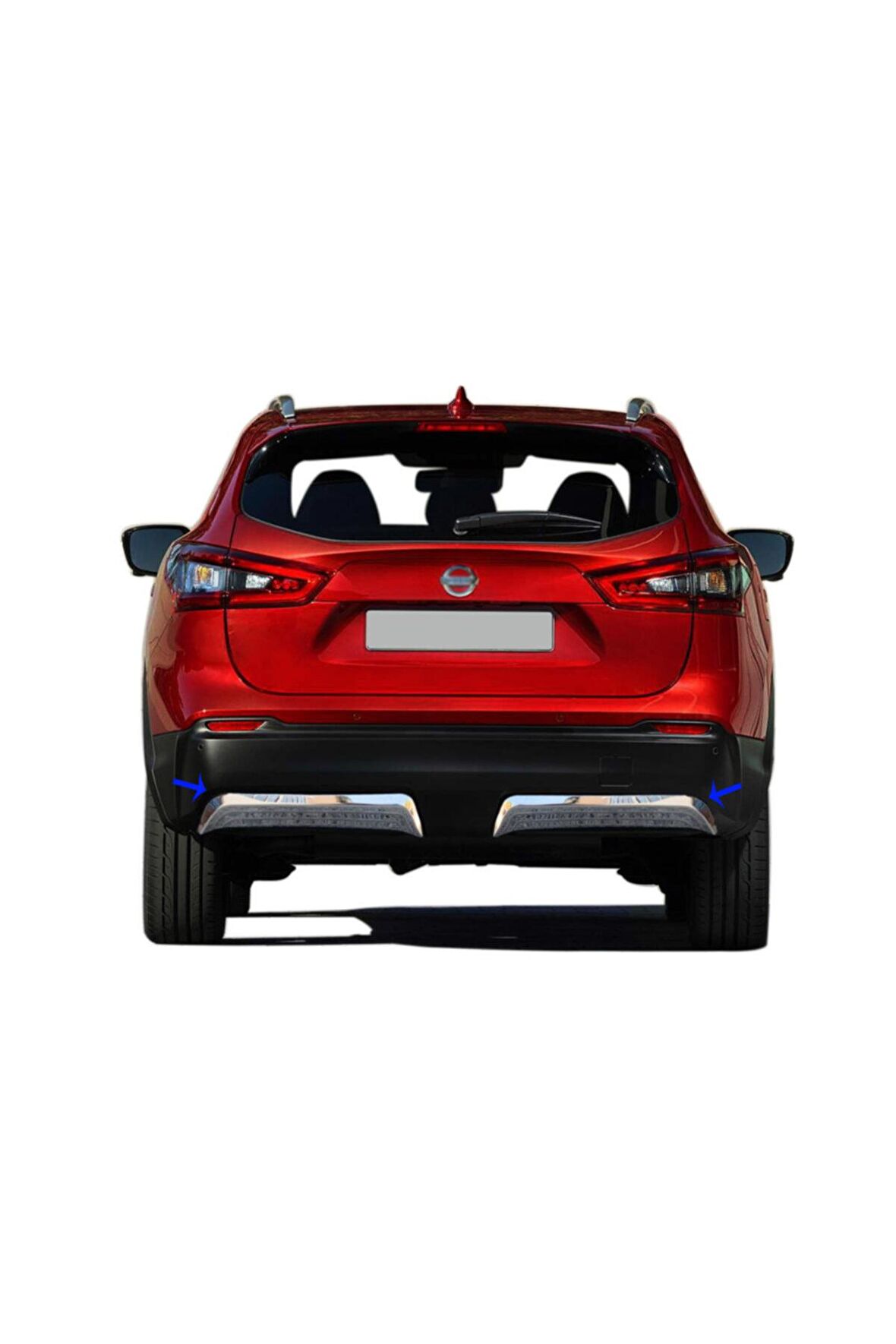 Nissan Qashqai Krom Arka Difüzör 2 Prç. 2017 Ve Üzeri