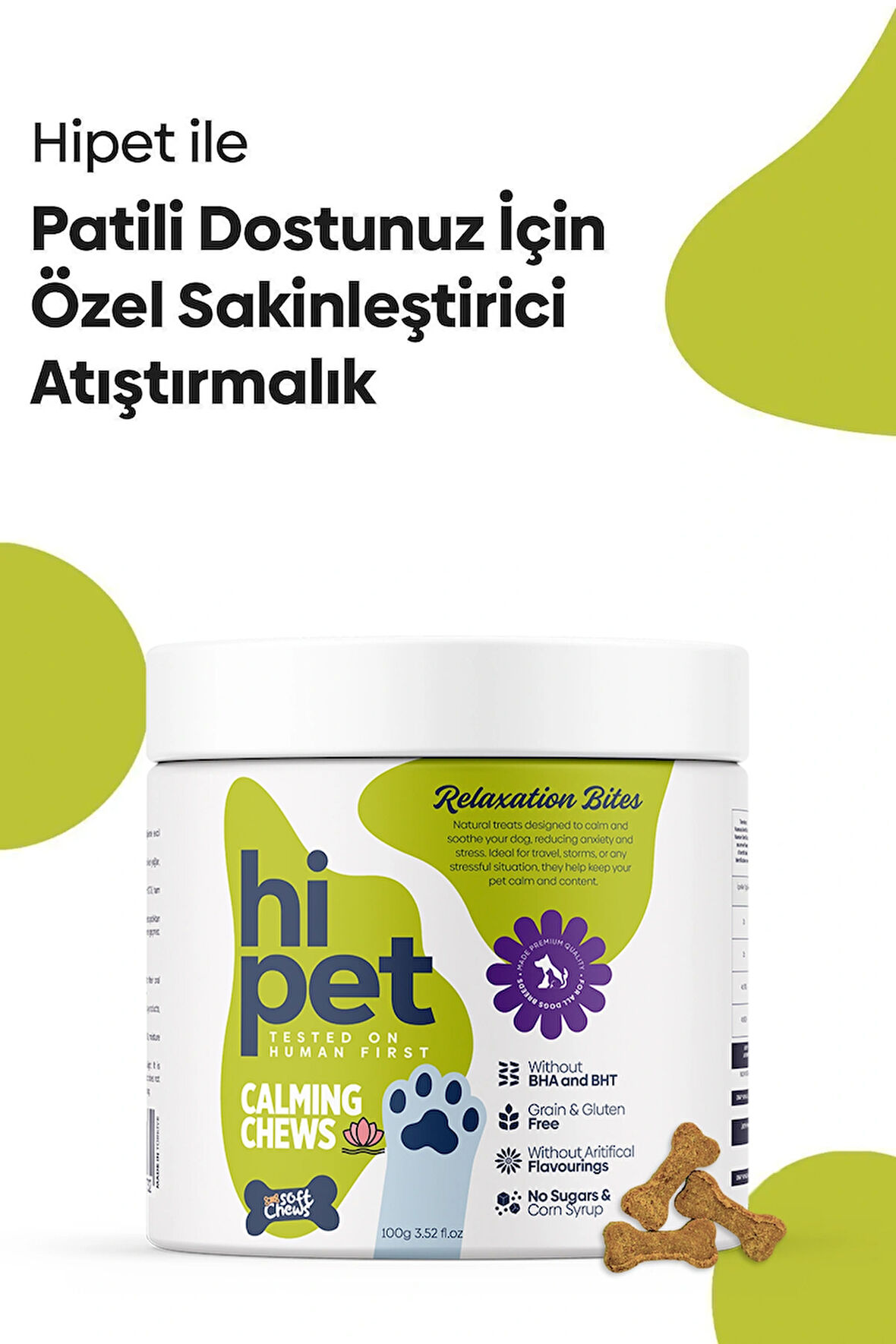 HiPet Sakinleştirici Çiğnenebilir Tablet