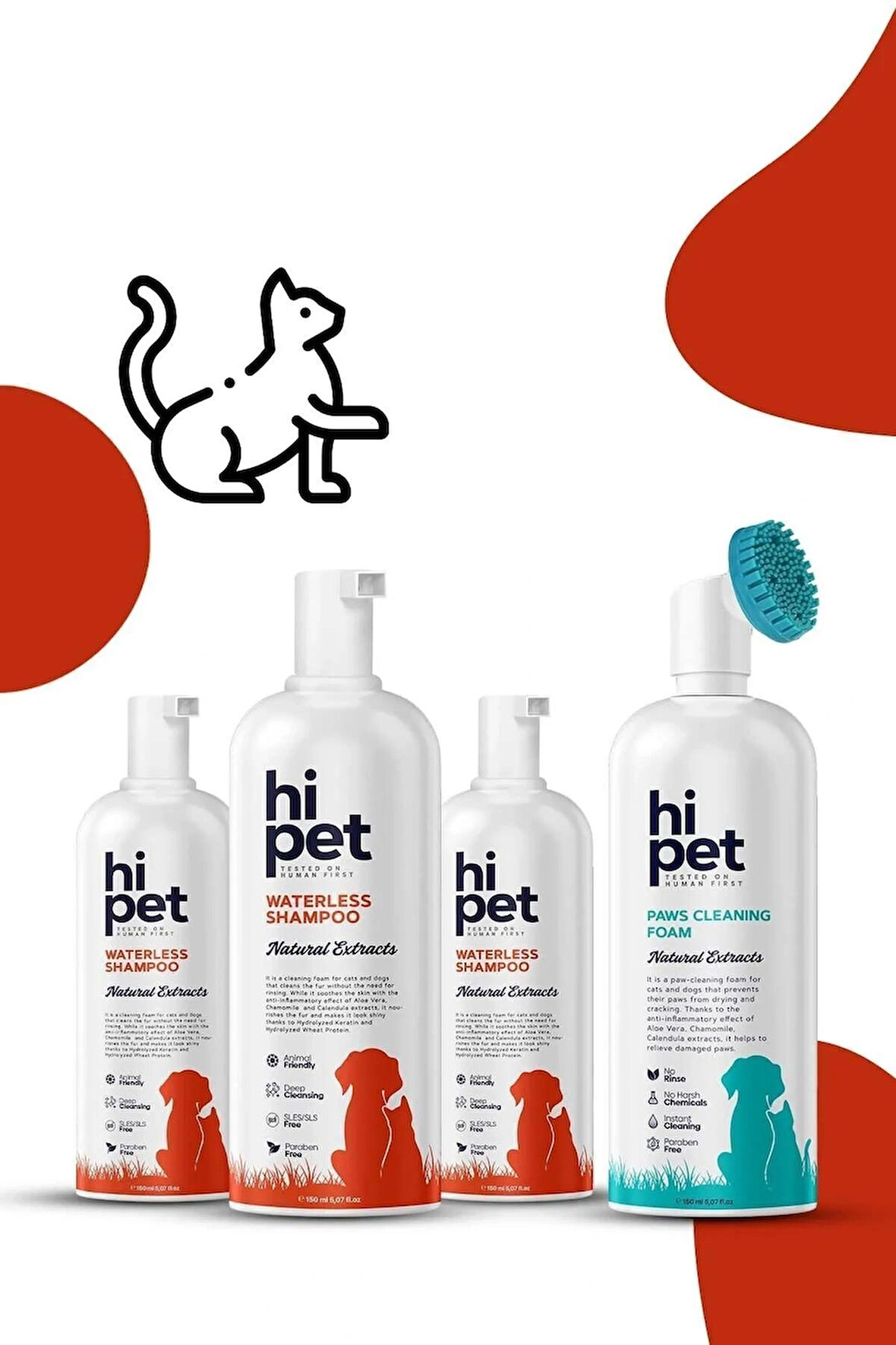 HiPet Ultra Kedi Susuz Temizlik Seti