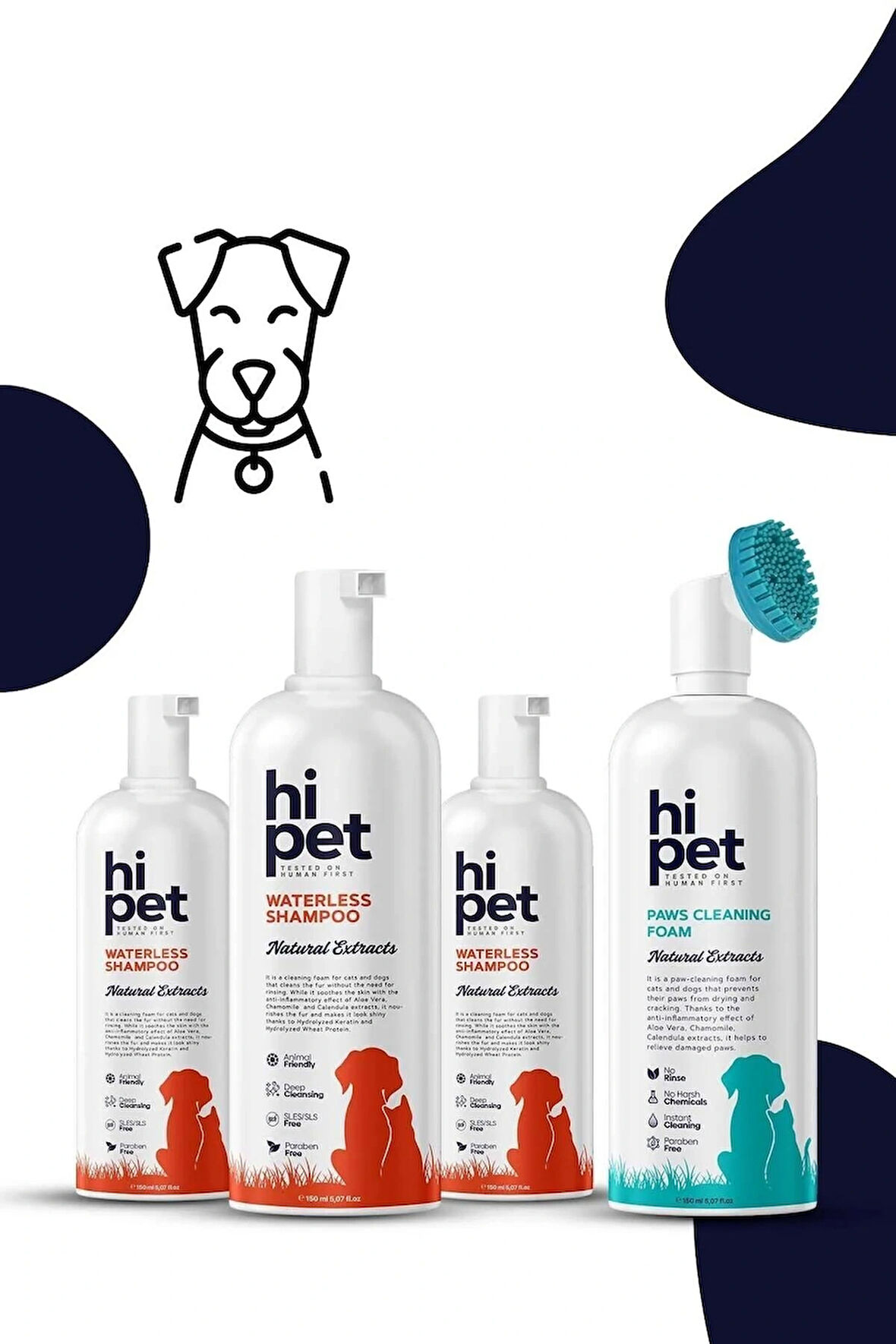 HiPet Ultra Köpek Susuz Temizlik Seti