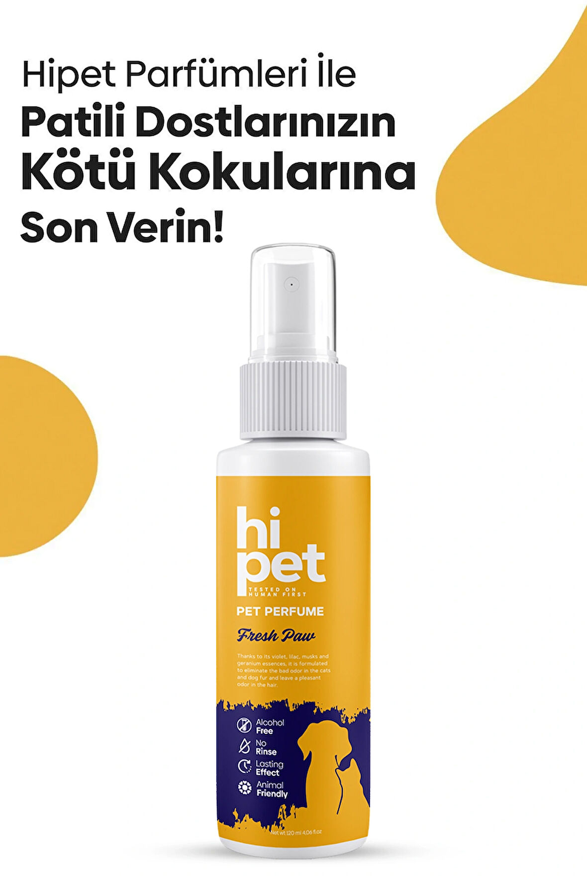 HiPet Fresh Paws Köpek Parfüm