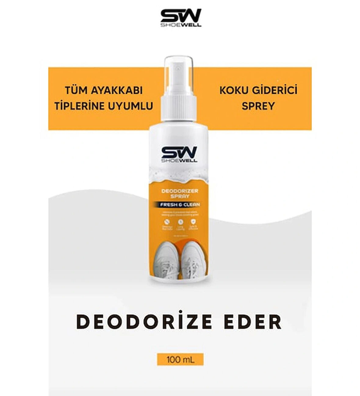 Shoewell Ayakkabı Koku Giderici Sprey