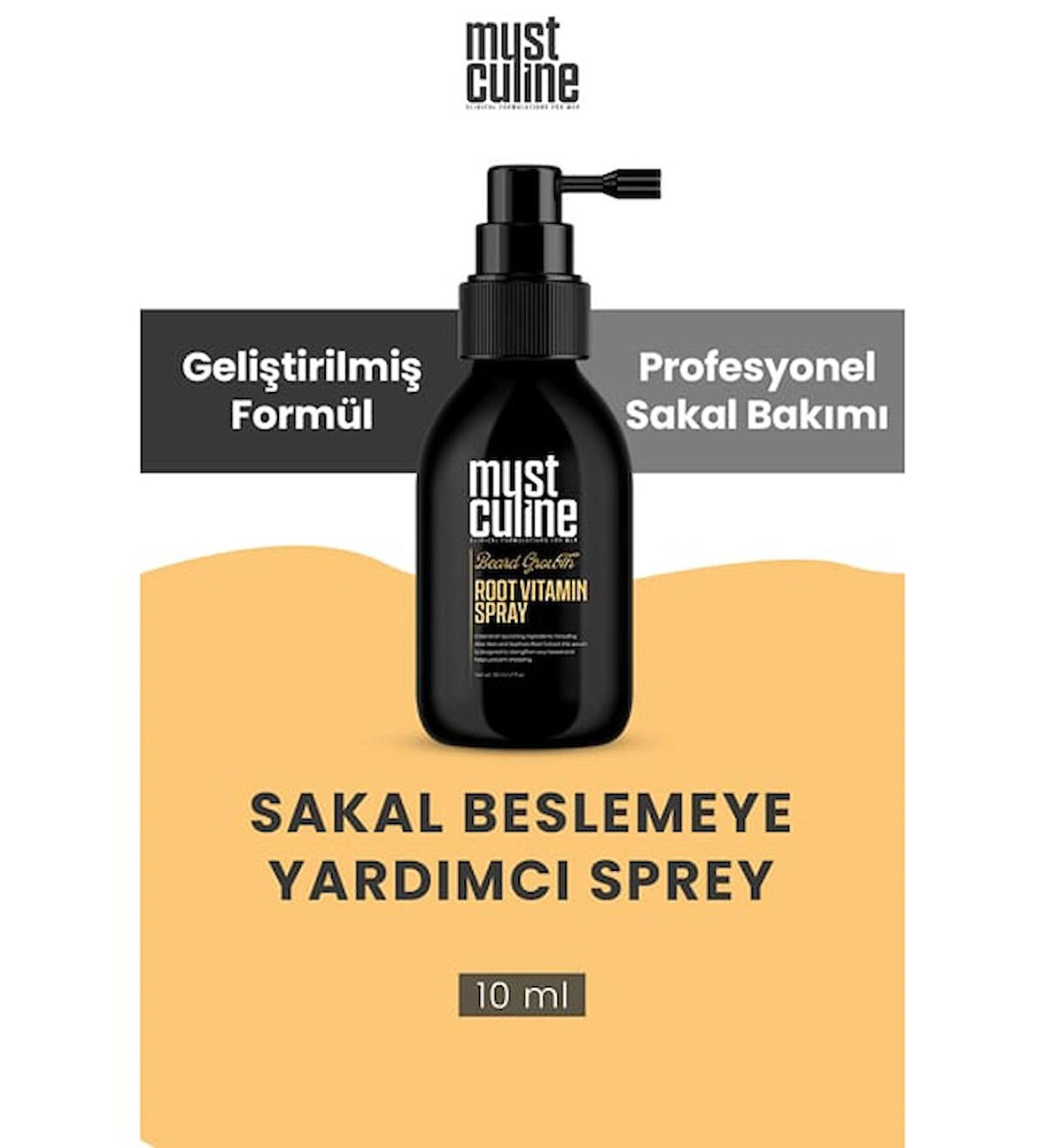 Mustculine Sakal Uzamasını&Kalınlaşmasını Destekleyen Sprey