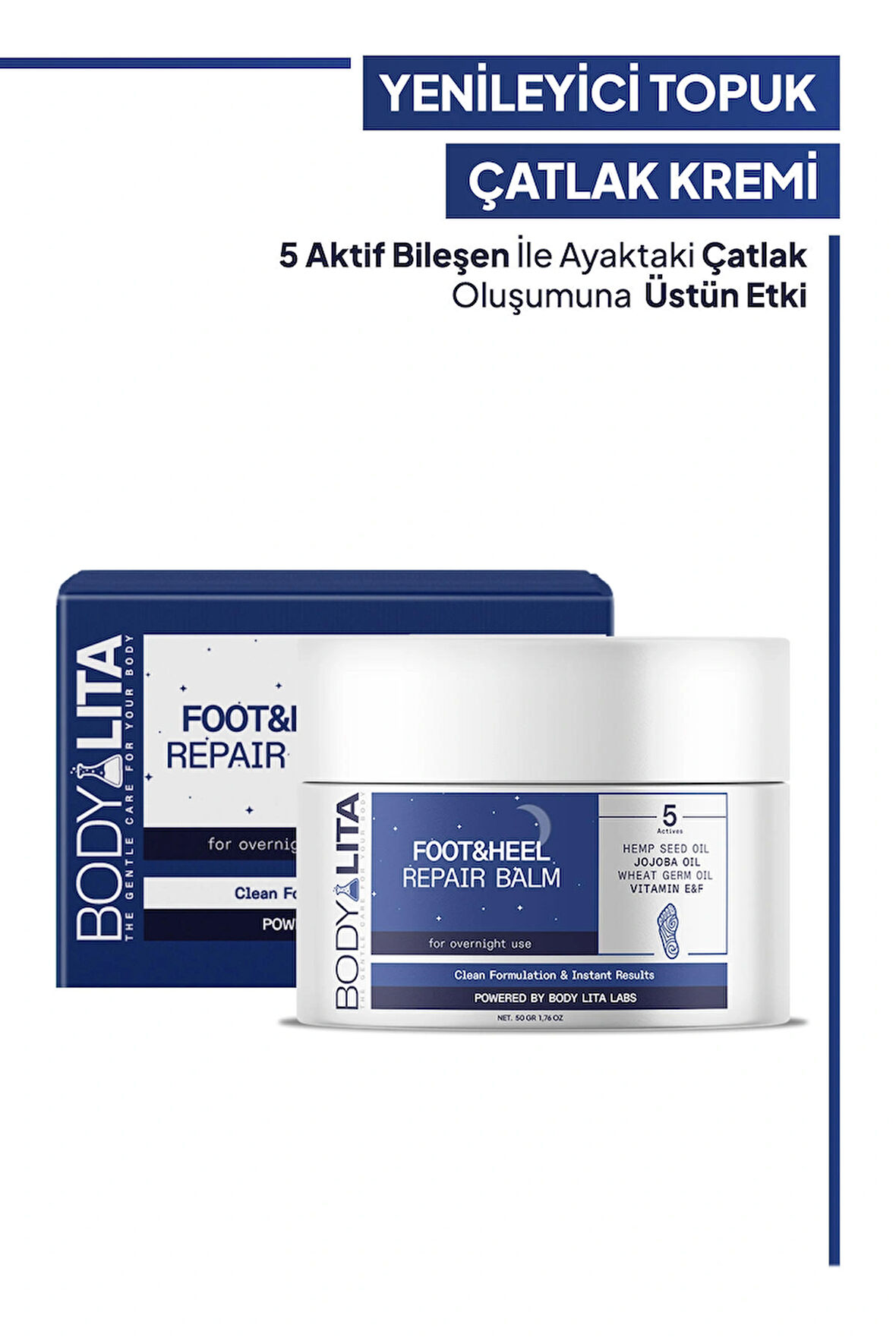 bodylita Foot&Heel Repair Ayak Çatlağı Yenileyici Krem