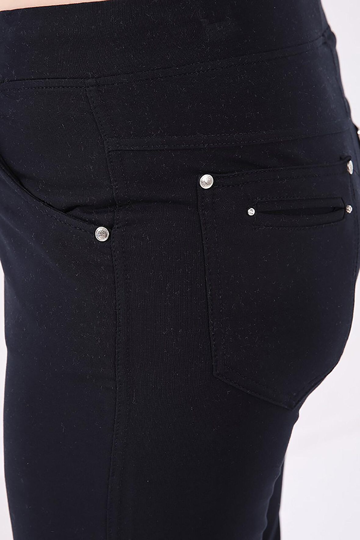 Lacivert Klasik Paça Taş Detaylı Kadın Büyük Beden Eşofman Alt  - 94040 | 52