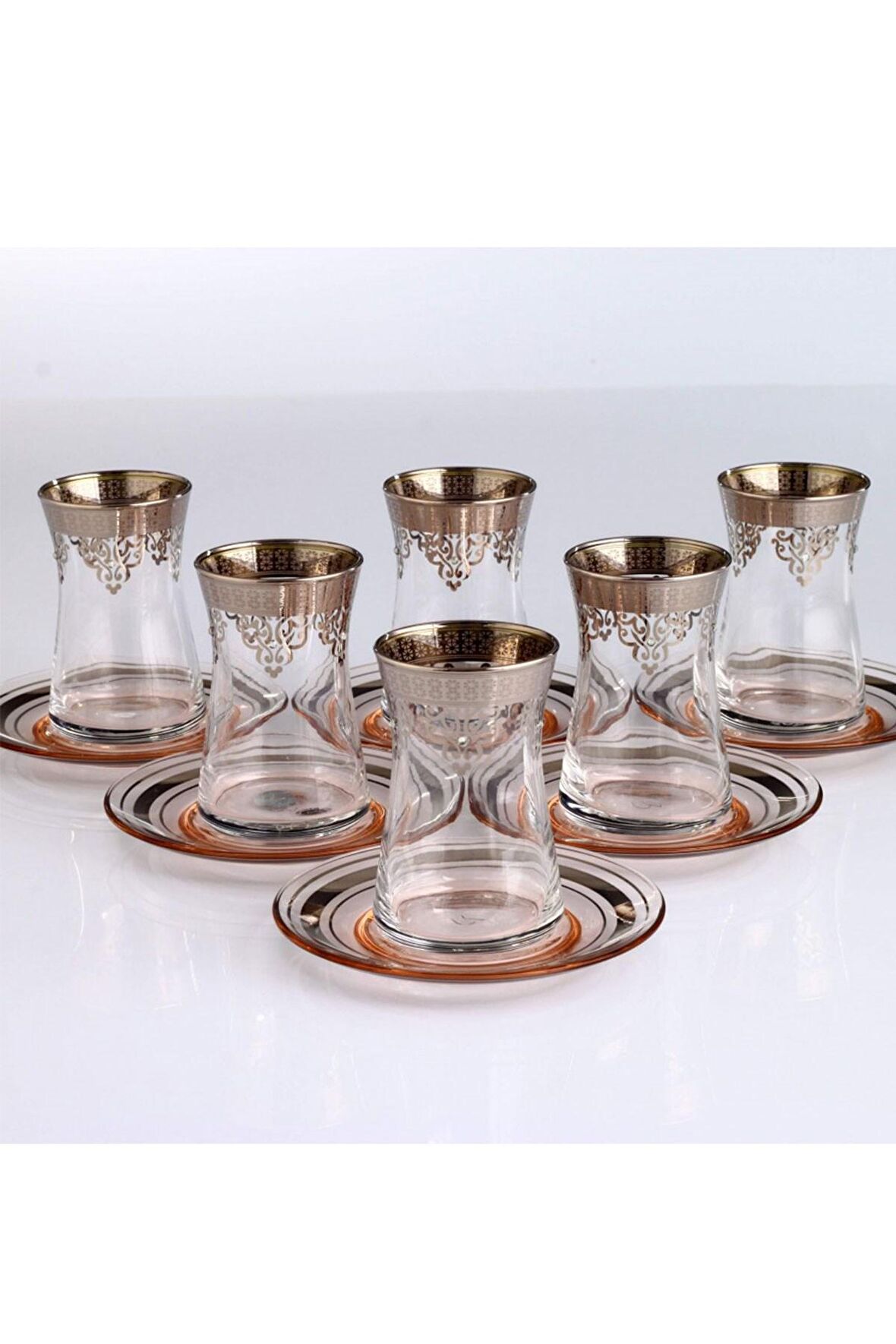 Paşabahçe Ottoman Boncuk Platin Çay Takımı-361-391