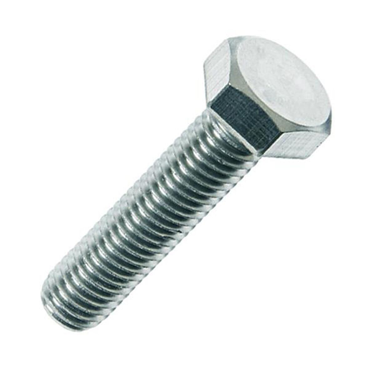 Civtec DIN 933 AKB Tam Diş 8.8 Kalite Çelik Cıvata Beyaz 6x45 250 Adet