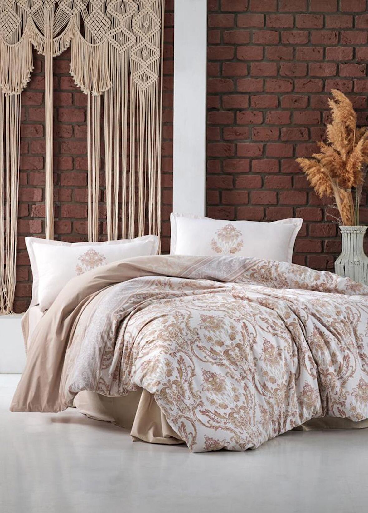 Clasy Turka Etnik Temalı Pamuk Çift Kişilik Nevresim Takımı