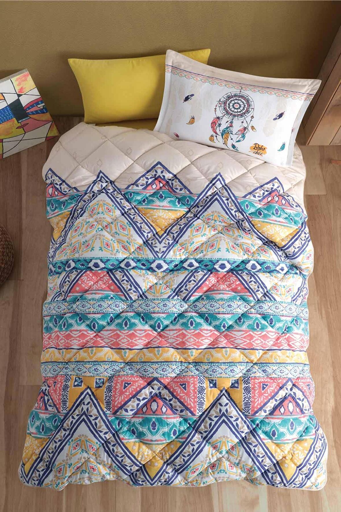 Clasy Ranforce Uyku Seti Tek Kişilik Boho V1