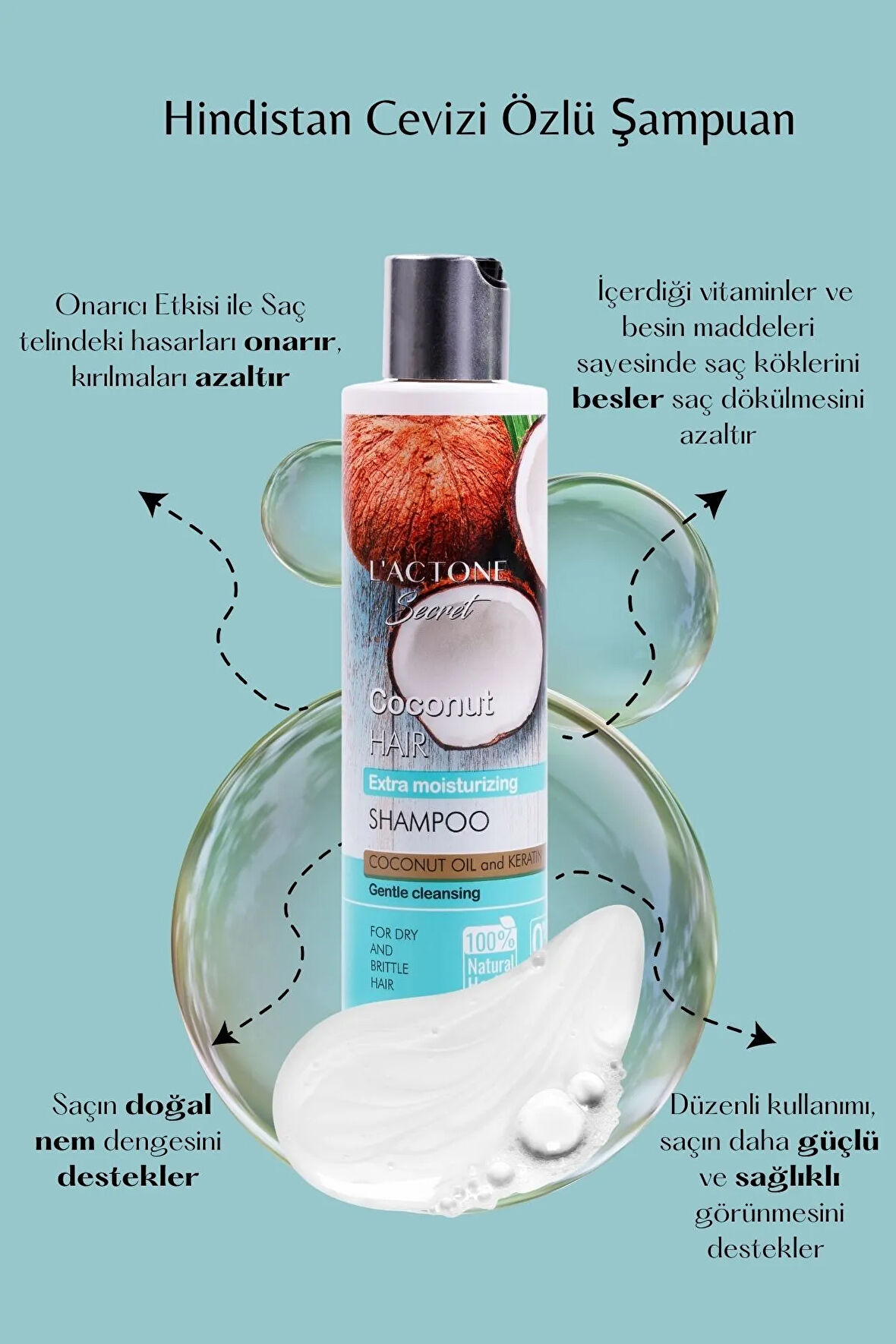 Kokonat Ve Keratin Özlü Şampuan 300 ml