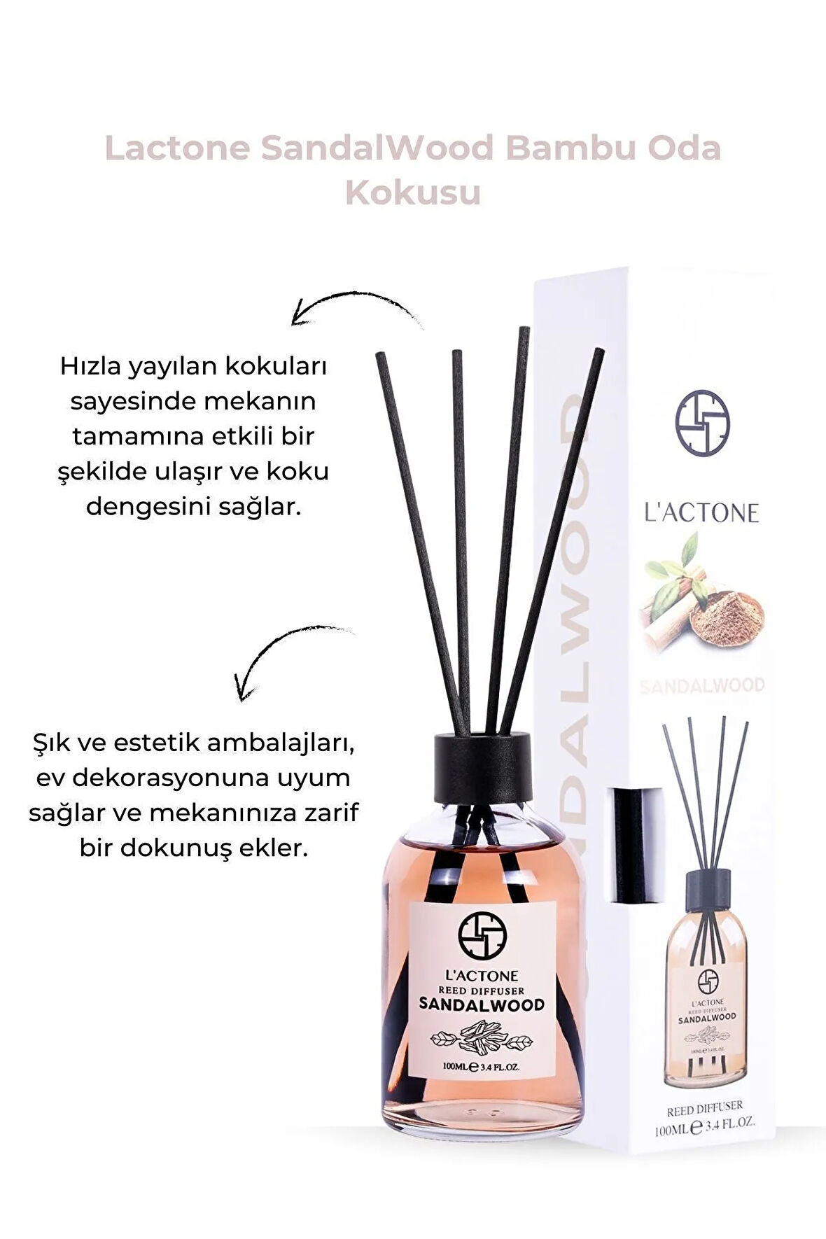 Lactone 100 Ml Bambu Oda Kokusu SandalWood