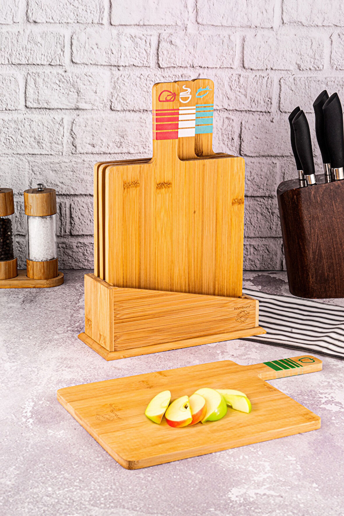 Tapenade Plus - 4'lü Kesme Tahtası