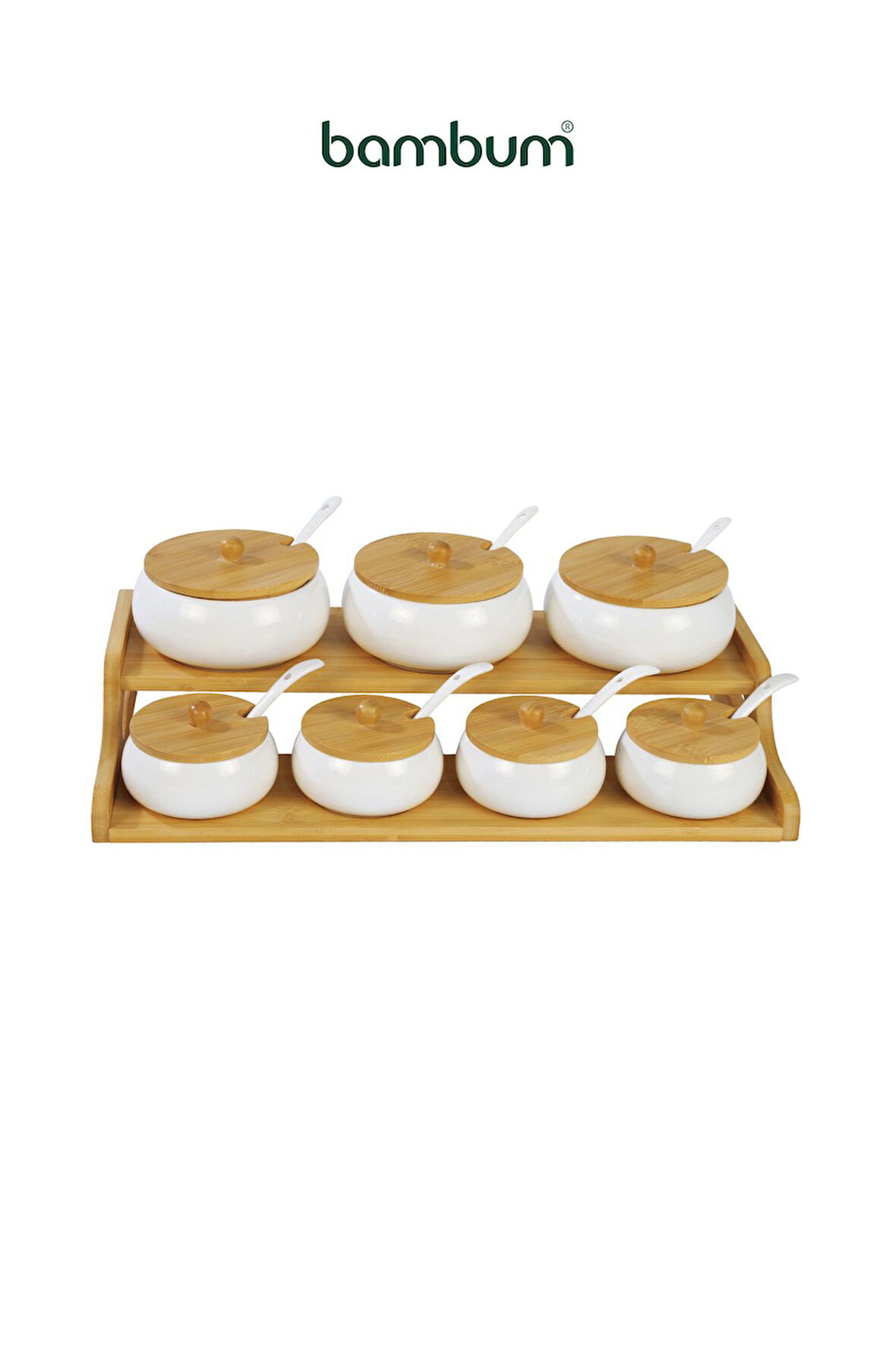 Bambum 7 Li Baharat Seti Dimple Standlı B5841