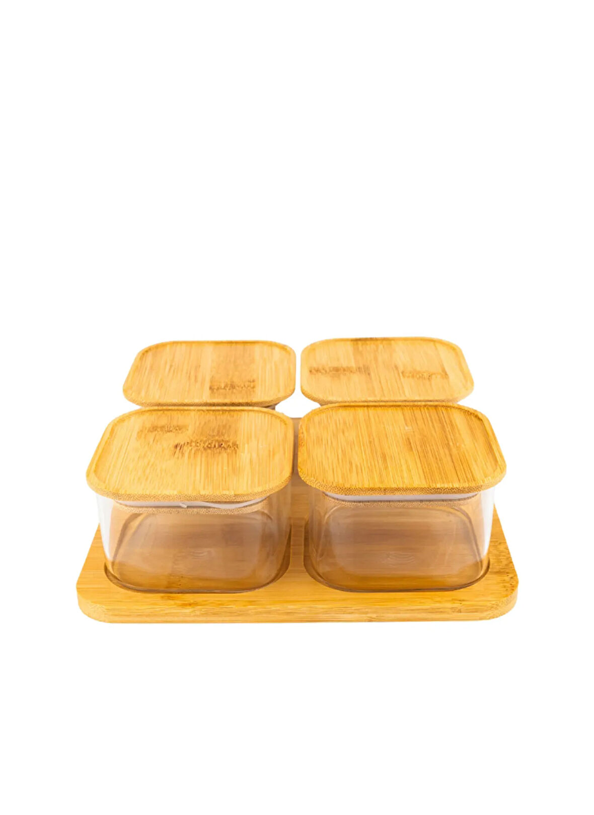 Bambum Bej Saklama Kabı Quatro - 4'lü Saklama Seti