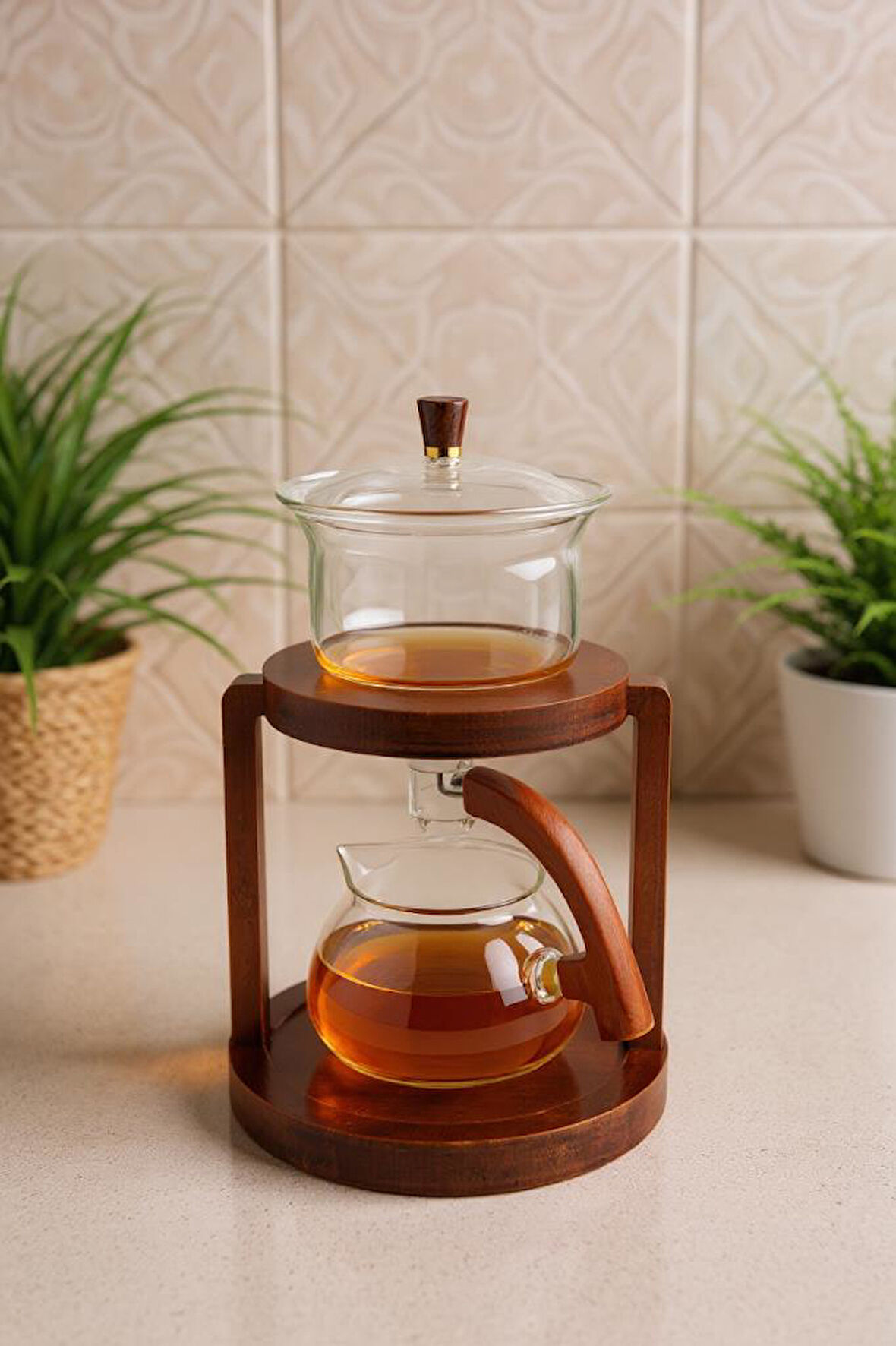 Bambum Sahara - Ahşap Standlı Demleme Kulesi