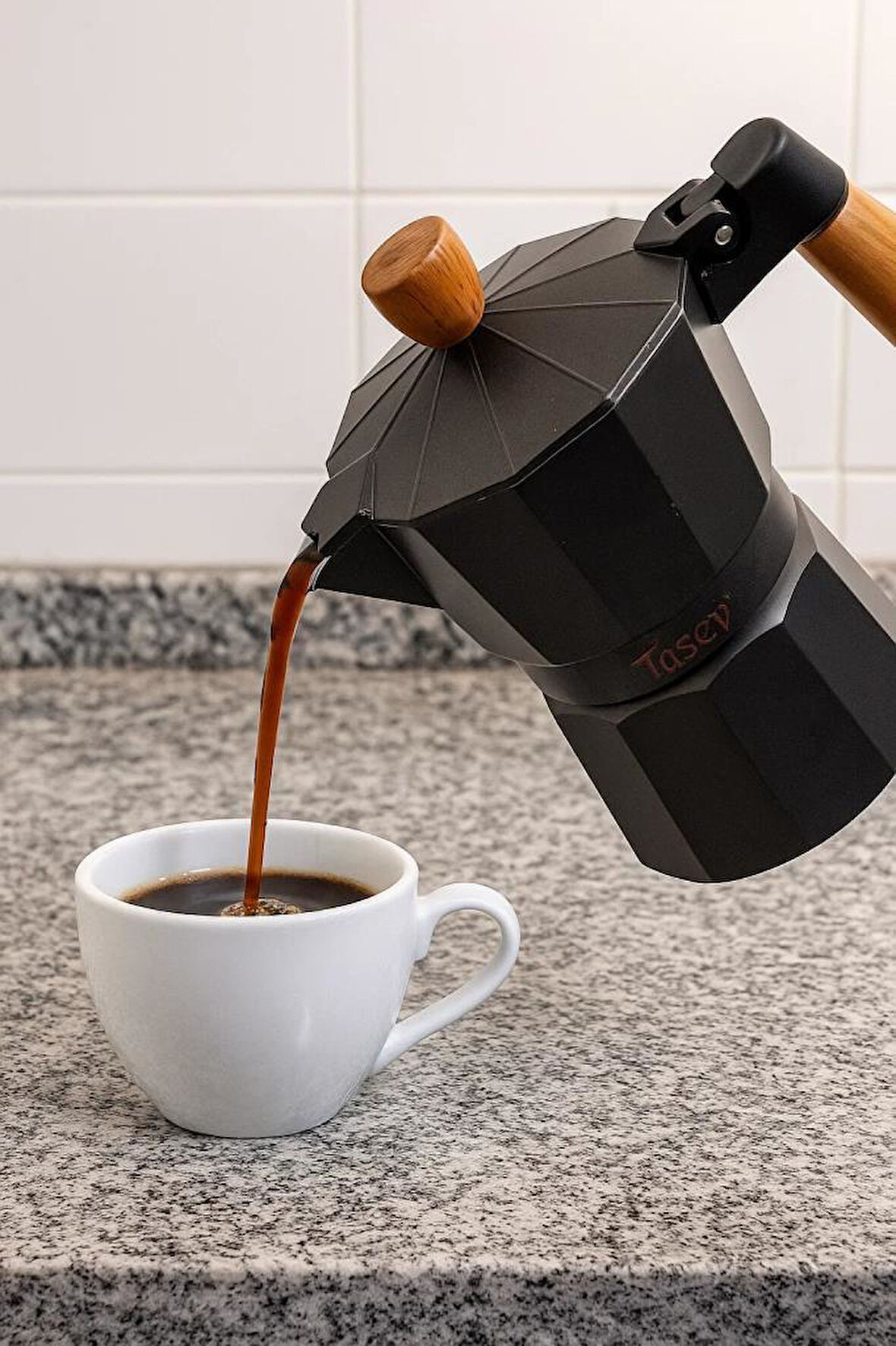 Bambum Garen - Moka Pot 3 Fincan Siyah