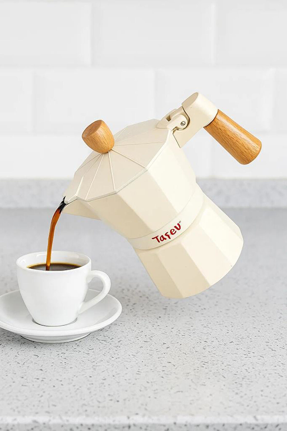 Bambum Garen - Moka Pot 3 Fincan Bej