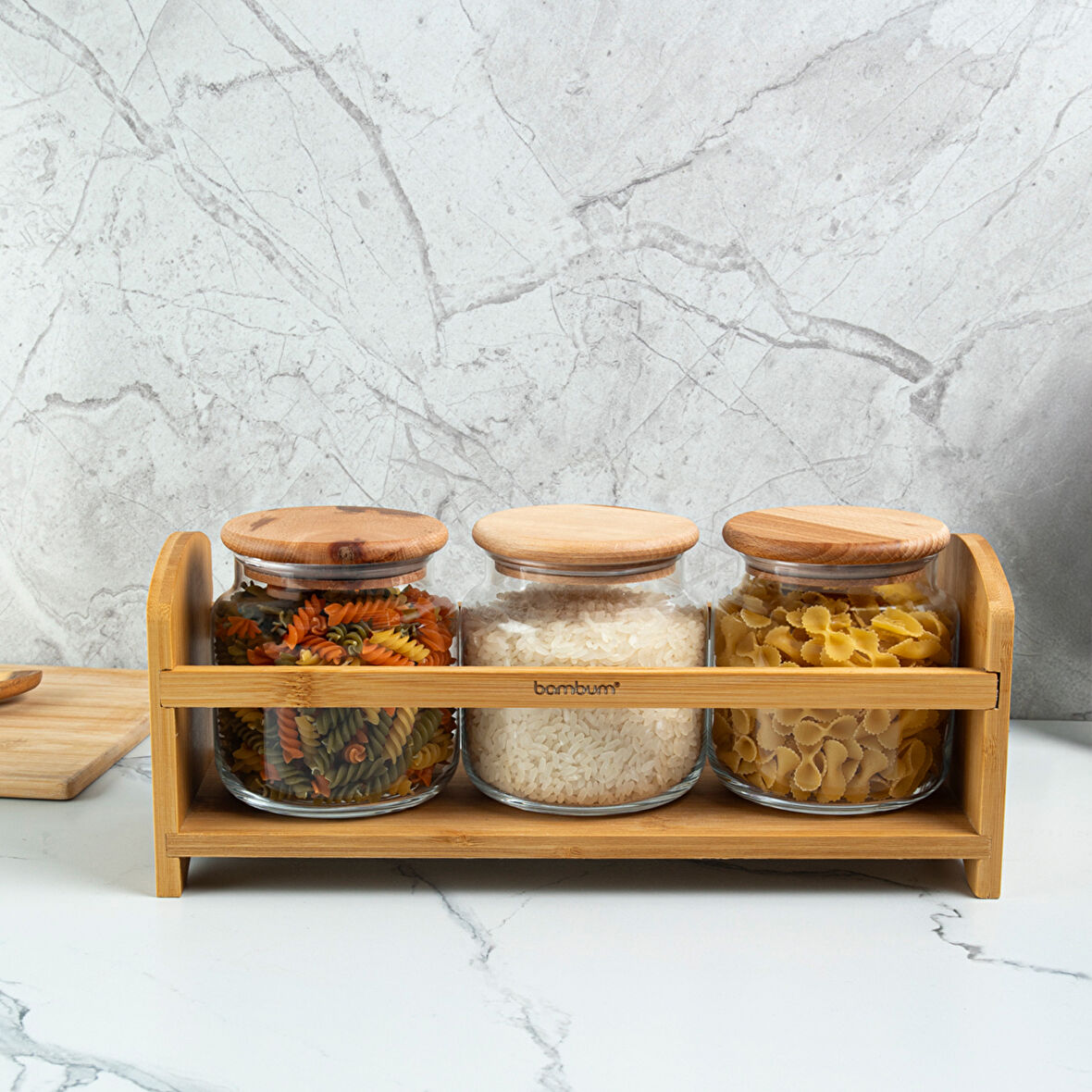 Bambum Bench Plus 4 Parça Standlı Baharat Takımı 1080 ml