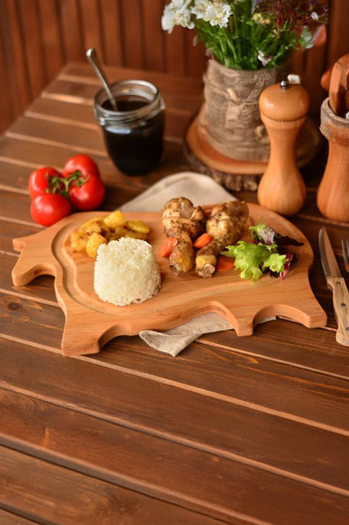 Bambum Bufi - Kesme & Steak Tahtası