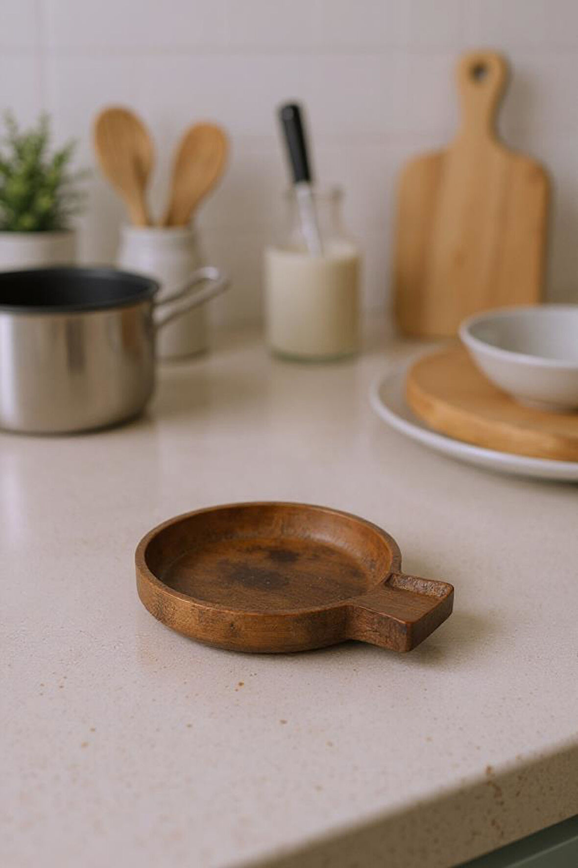 Bambum Nero - Lupo Kirli Kaşık Altlığı