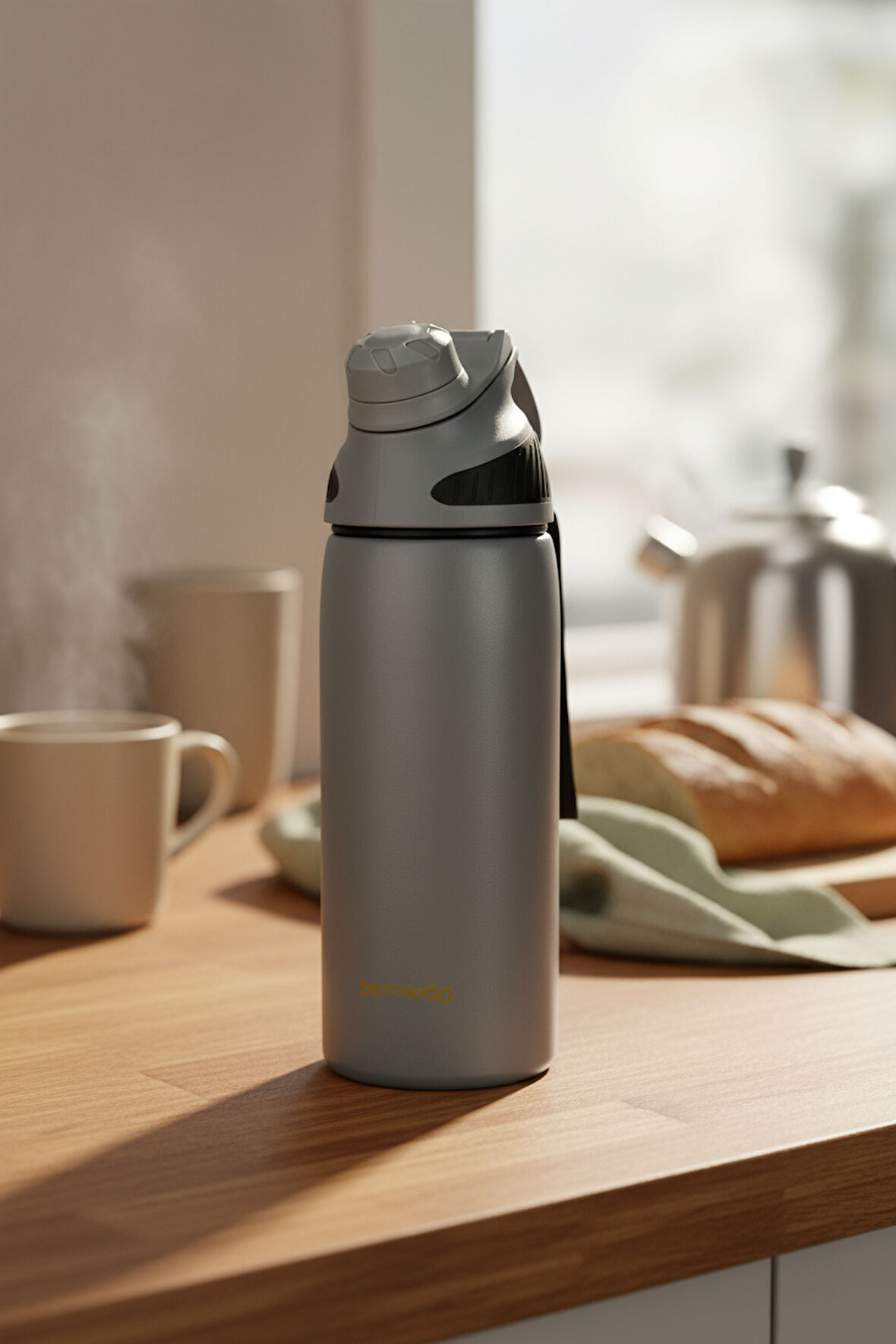 Bernardo Viva Termos Matara Gri 600ml