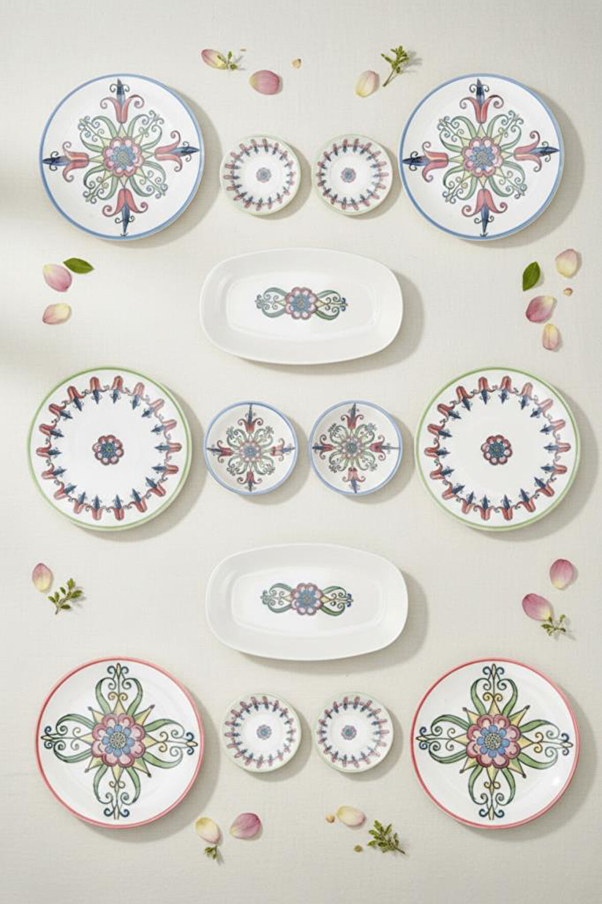 Bambum Moderna - 14 Parça Kahvaltı Takımı Tulip