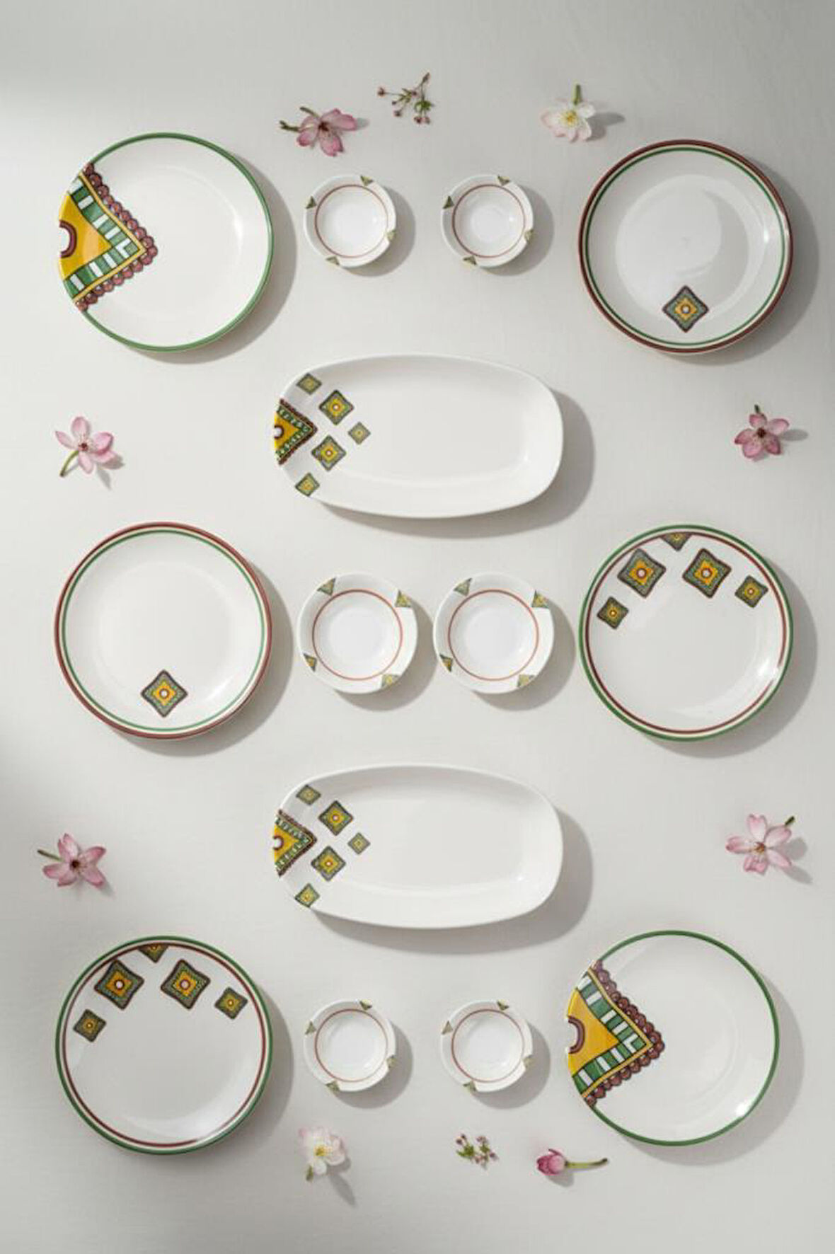 Bambum Moderna - 14 Parça Kahvaltı Takımı Mustard