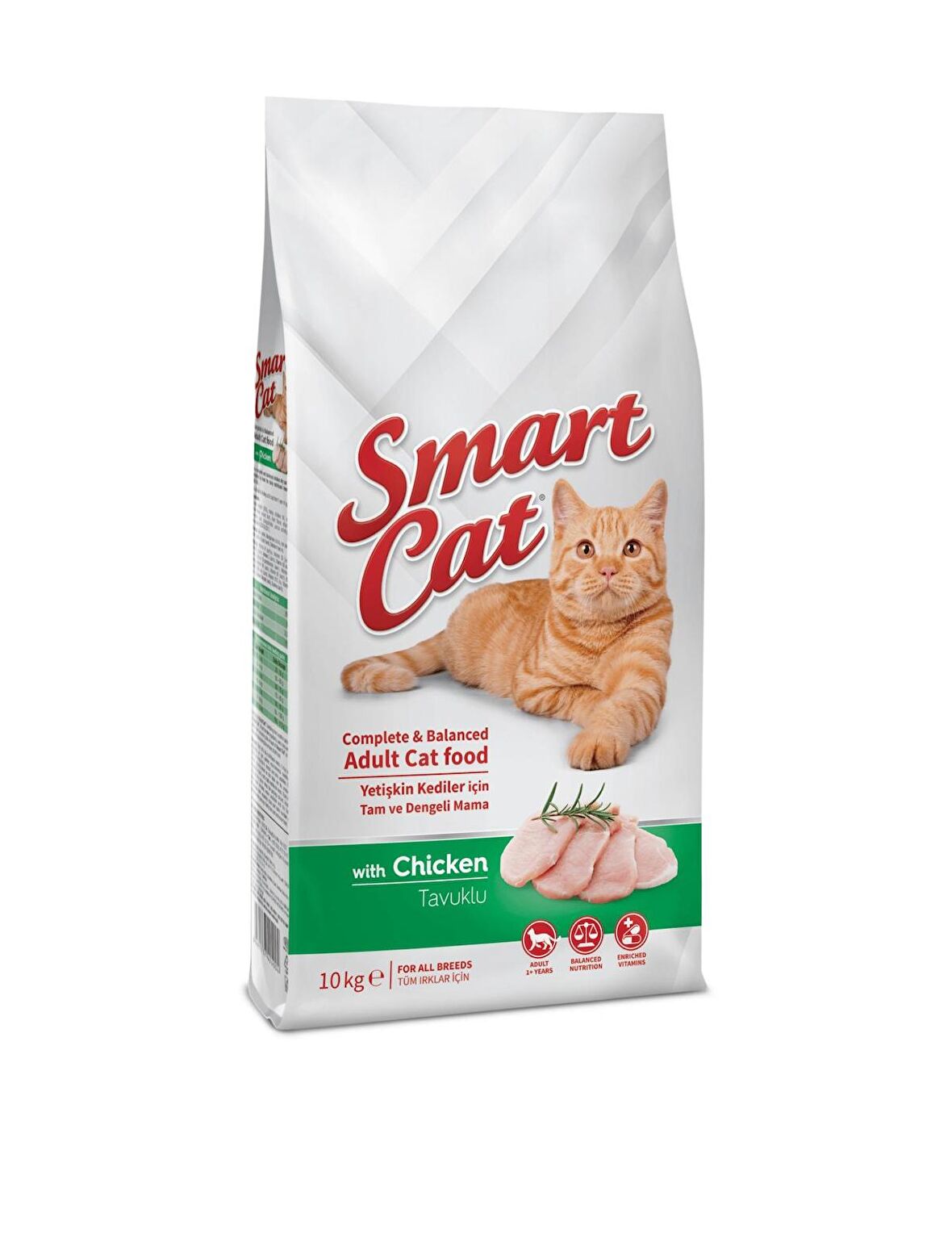 Smart Cat Tavuk Etli Yetişkin Kedi Maması 10 Kg 