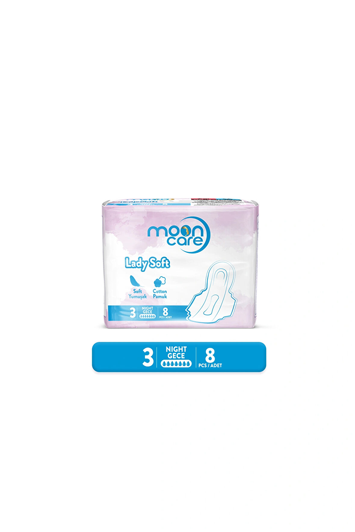 Hijyenik Ped Lady Soft Yumuşak Gece (8 Ped)