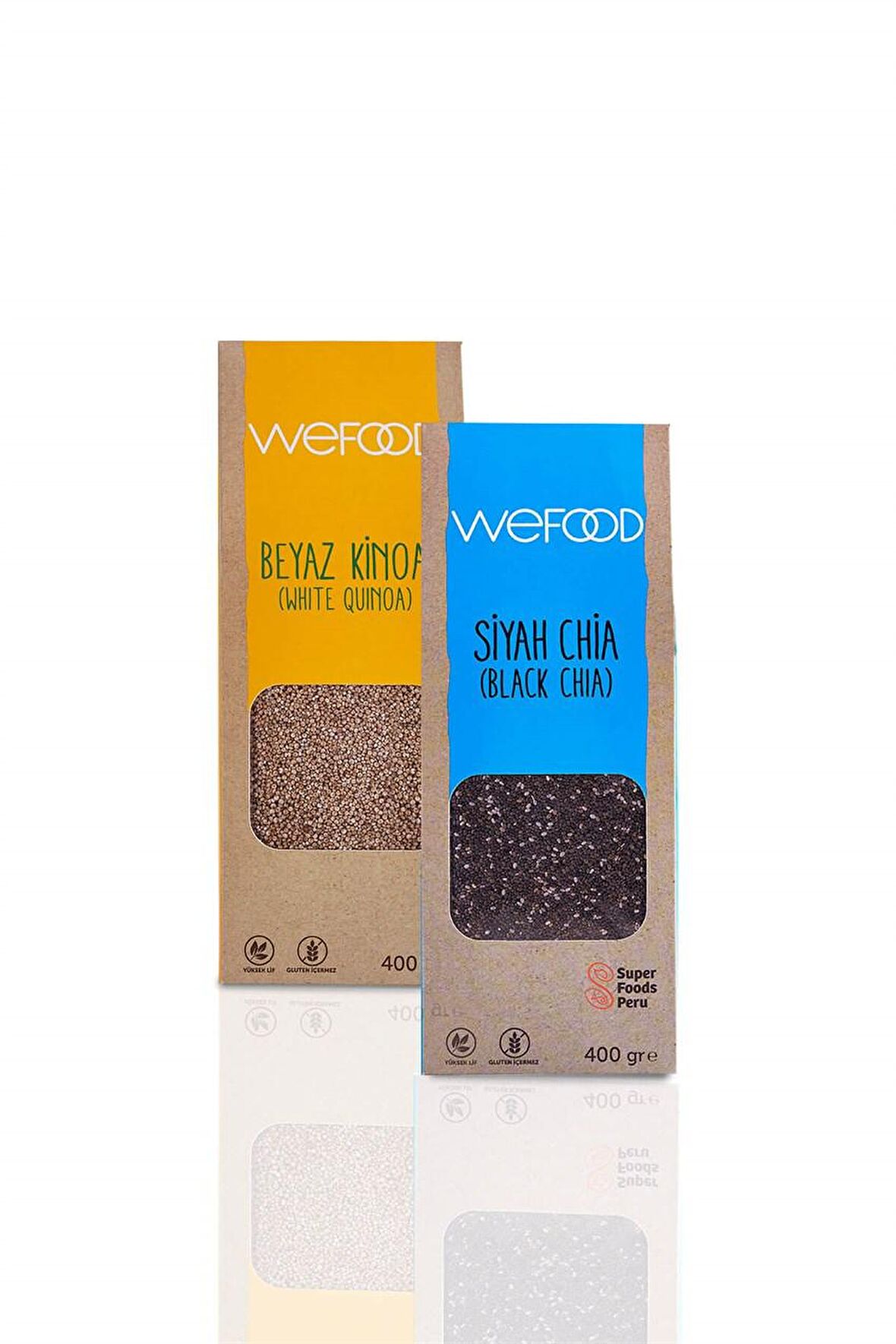 Wefood Siyah Chia 300 gr + Beyaz Kinoa 300 gr