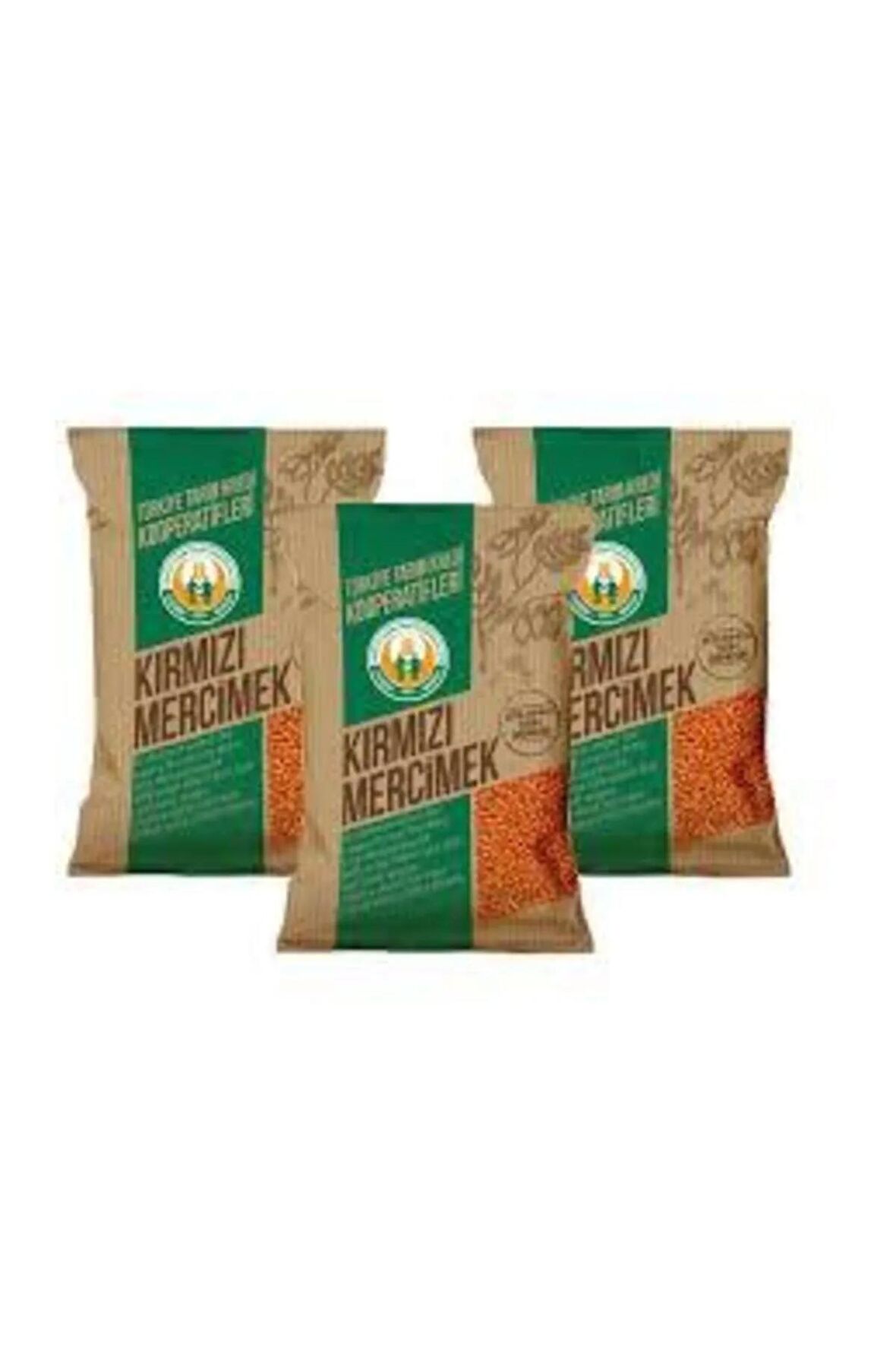 Tarım Kredi Kırmızı Mercimek 3 Paket X 1 Kg