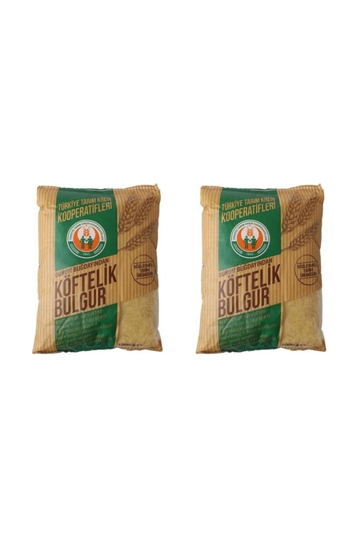 Tarım Kredi Bulgur 1000 Gr Çiğ Köftelik X 2 Paket = 2 Kg