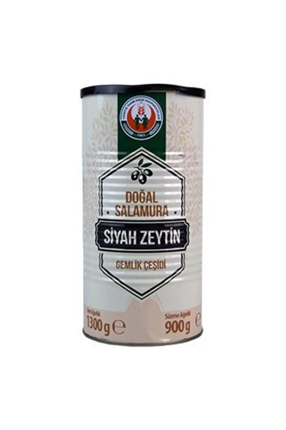 Tarım Kredi Gemlik Çeşidi Siyah Zeytin -l- (231-260) 900 Gr