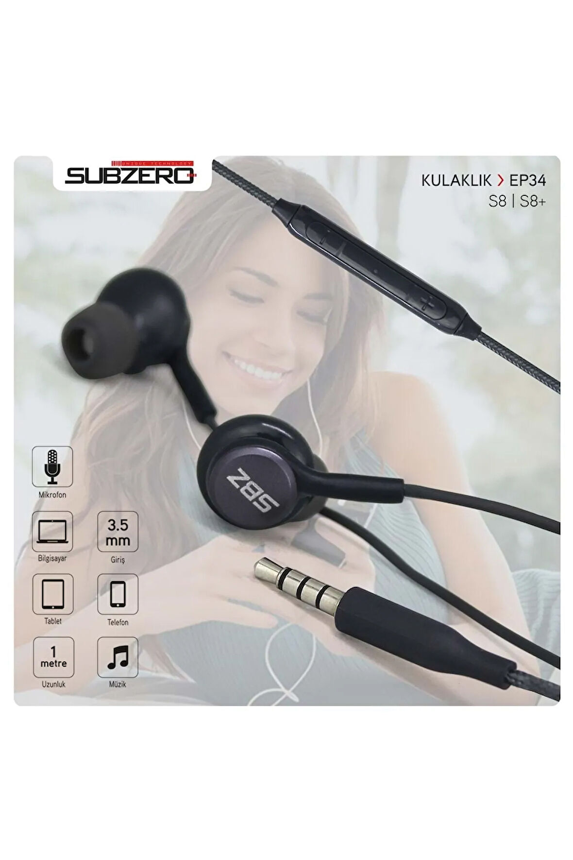 Ep34 S8 Microfonlu Kulakl Içi Kulaklık