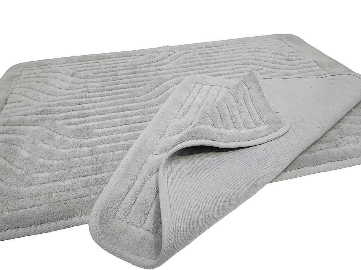 2 Lİ BANYO SETİ LOTUS GRİ
