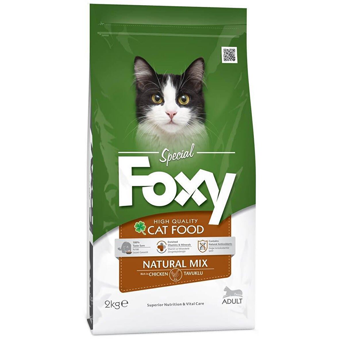 Foxy 30/15 Natural Mix Tavuk Etli Kedi Maması 2 Kg