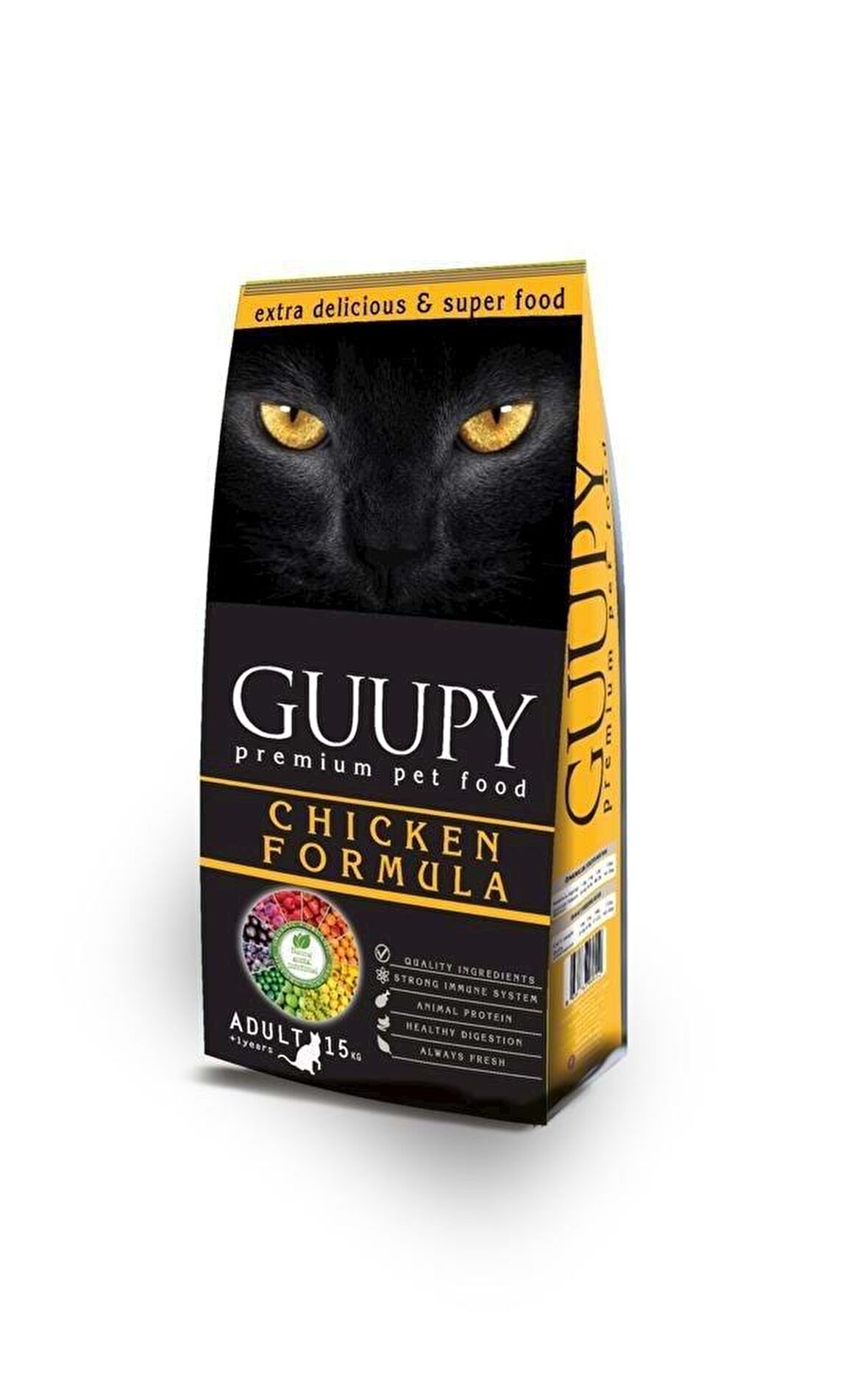 Guupy Cat Tavuklu Kedi Maması 15 Kg